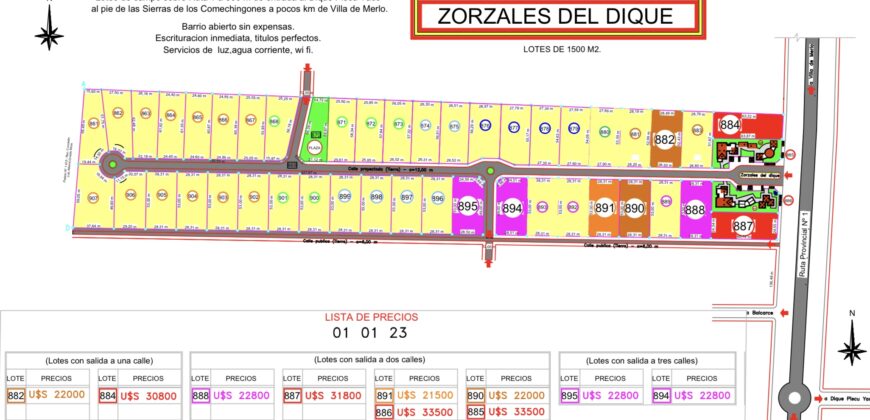 LOTEO ZORZALES DEL DIQUE EN CORTADERAS