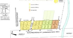 LOTE DE 1.000M2 SOBRE RUTA N 1