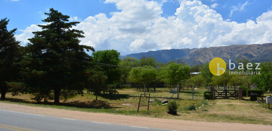 LOTE  DE  2900M2  ALAMBRADO Y  PARQUIZADO SOBRE RUTA N 1 EN LOS MOLLES