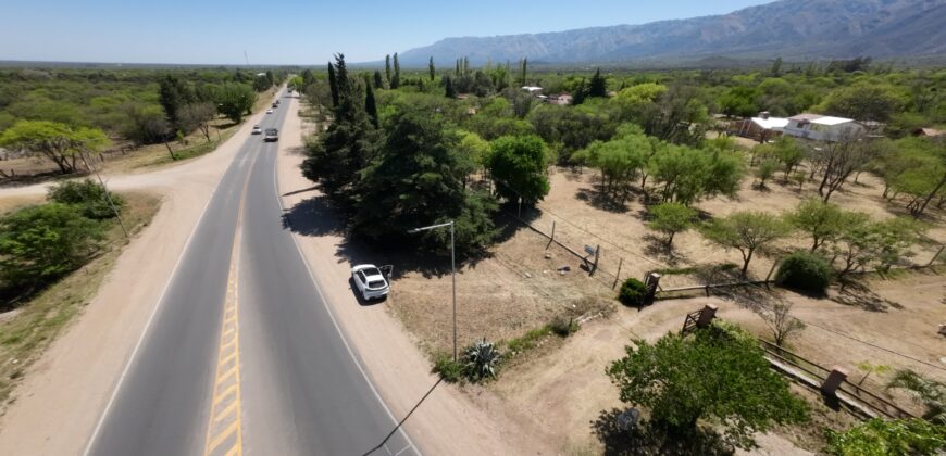 LOTE  DE  2900M2  ALAMBRADO Y  PARQUIZADO SOBRE RUTA N 1 EN LOS MOLLES