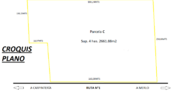 4 HECTÁREAS SOBRE RUTA N°1