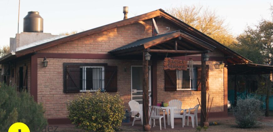 CASA AMOBLADA EN UN  LOTE  DE 1.000 MTS.