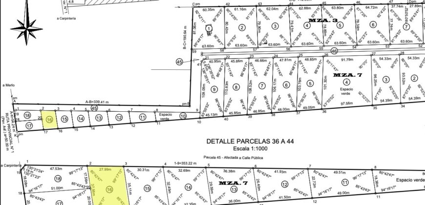 LOTE DE 1.003,7M EN «AZUCENA»